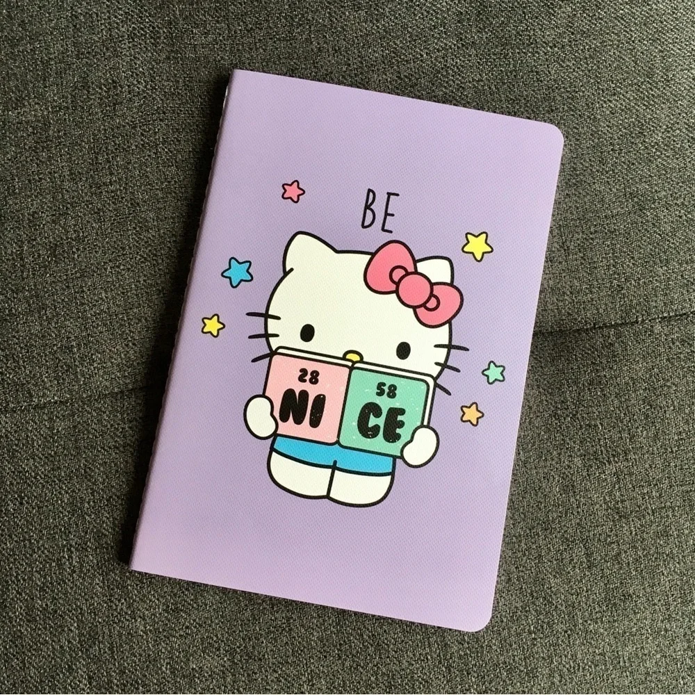 Hello Kitty “BE NICE” Notebook, Purple, 80 lined pages